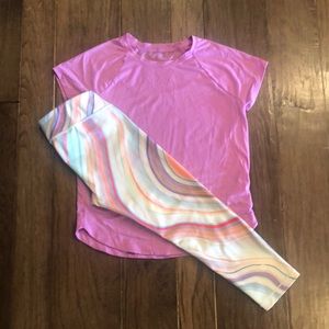 Athleta Girl Shirt/Capri Leggings